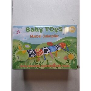 Vpkefla Musical Caterpillar Baby Activity Plush Toy Green MR001 Sensory Newborn
